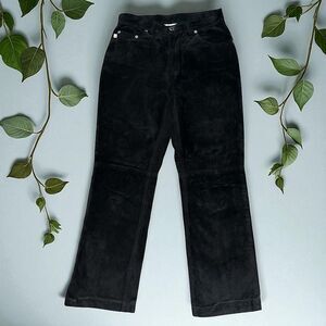 W2W Wash 2 Wear Suede Pants Women’s 28x27 Black Genuine Leather Made in Canada